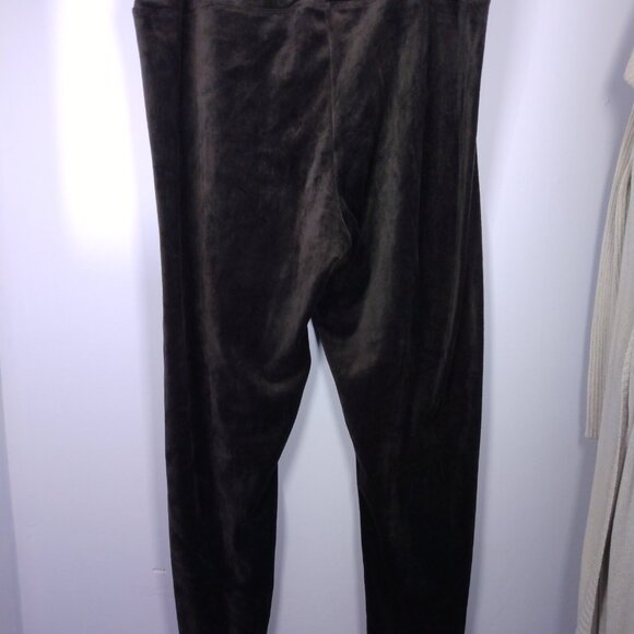Cuddl Duds Double Plush Velour Leggings Black Women's Plus 1X Soft Cozy Winter - Picture 1 of 8